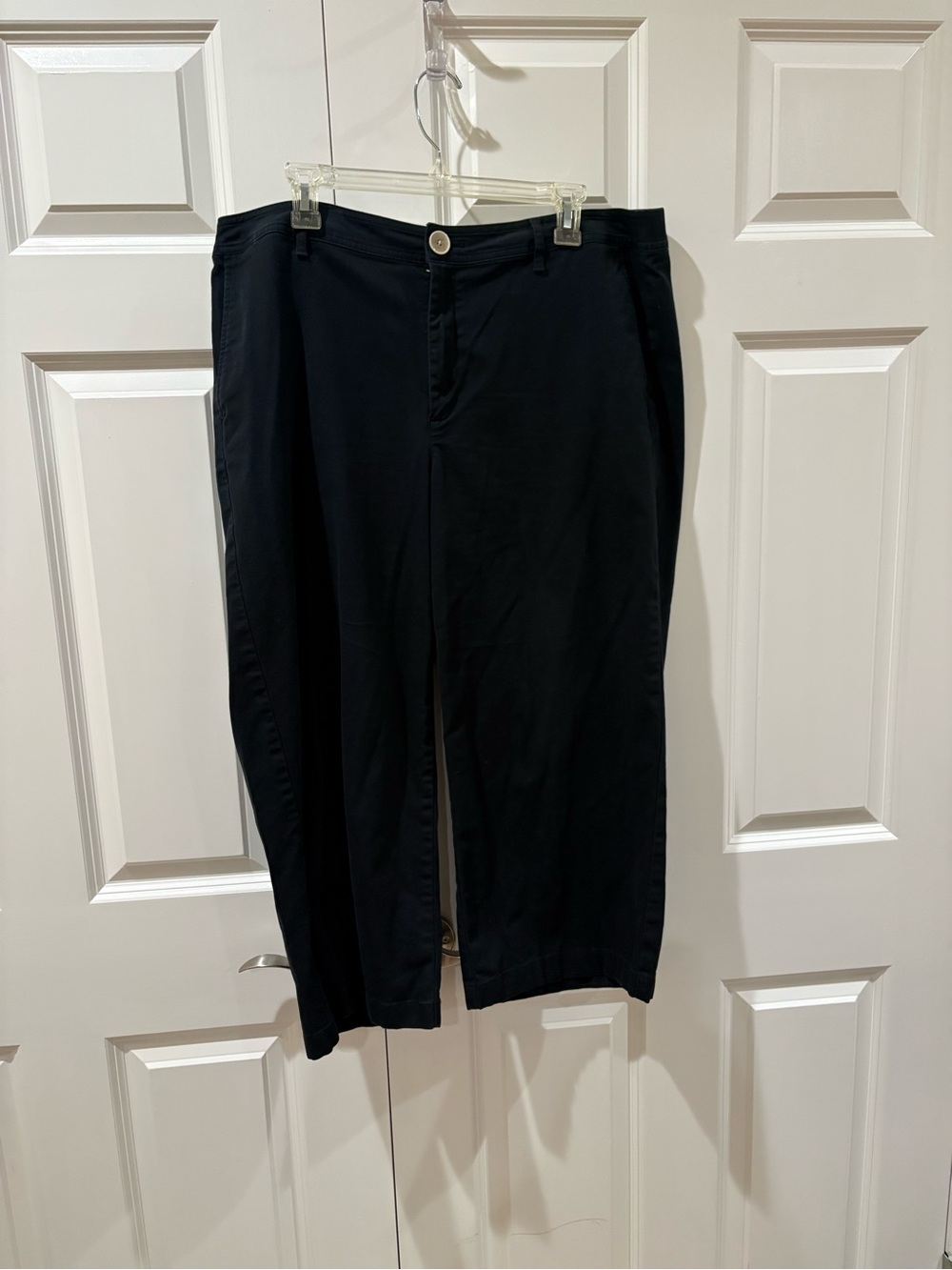 J. Jill Black Wide Leg Capris, Size 18